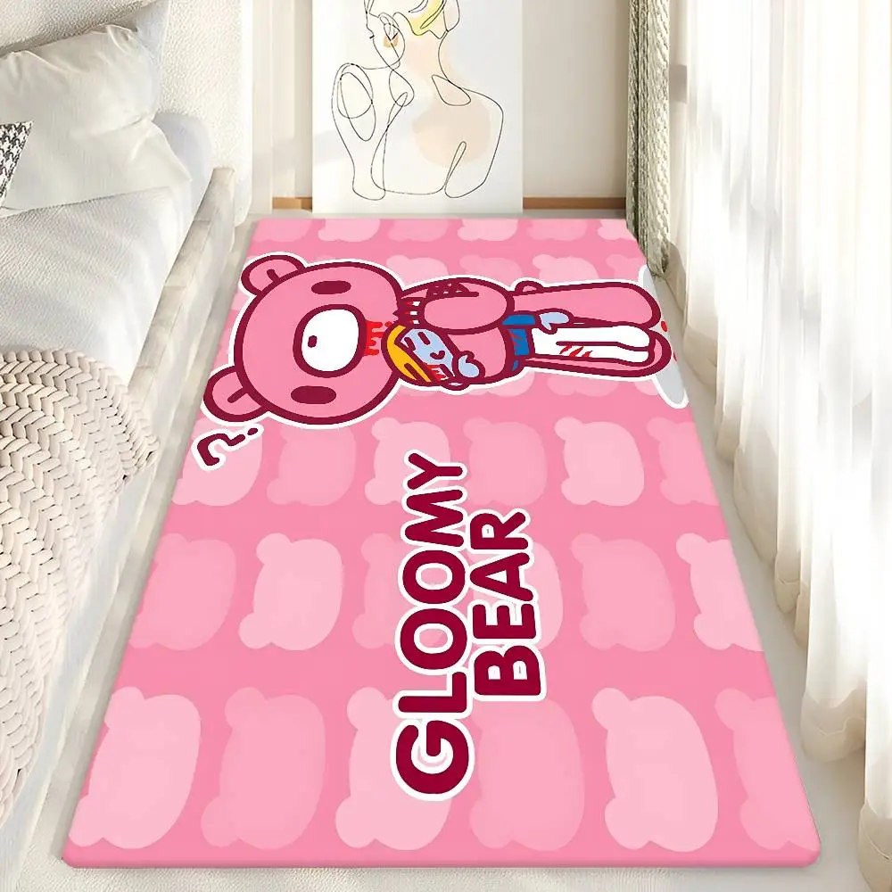 Kawaii G-Gloomy Bears Entrance Door Mat Nordic Style Bedroom Living Room Doormat Home Balcony Anti-Slip Modern Home Decor