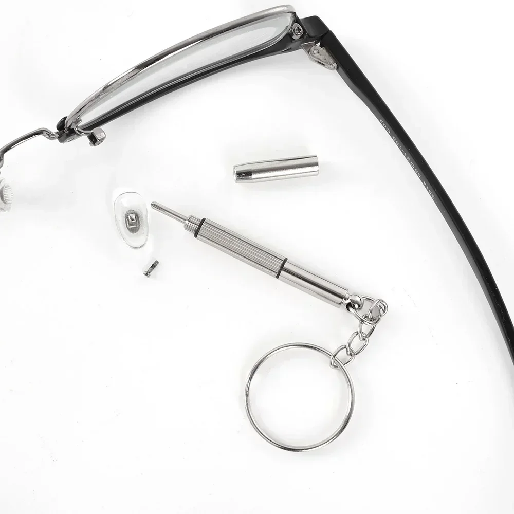 Stahl Brillen Schraubendreher Brillen Schraubendreher Uhr Reparatur Kit mit Schlüsselbund Tragbare Hand Werkzeuge Präzision Schraubendreher Werkzeuge – Detail 15