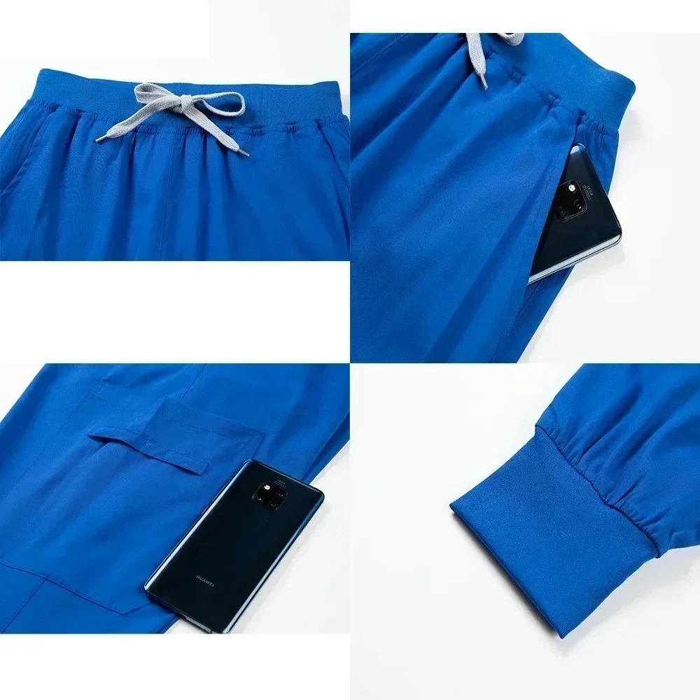 ナース女性の外科スクラブヘルスケア看護スクラブ制服薄型通気性ドクター作業服医療アクセサリー歯科スクラブ