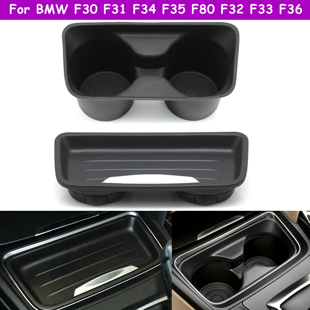F30 F31 F34 F35 F80 F32 F33 F36 F82 Car Central Console Water Cup Holder Cover Storage Bottle Holder Tray Insert Cover For BMW