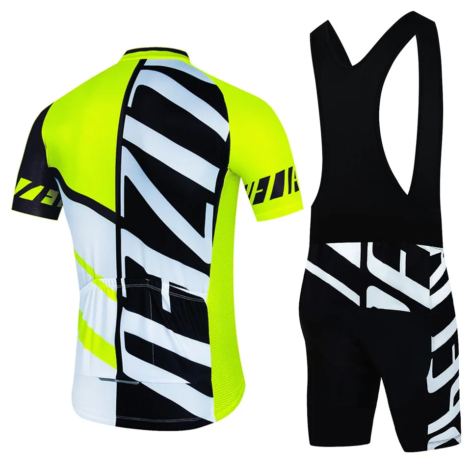 Conjunto de Ropa de Ciclismo para Hombre, jersey de manga corta, traje de bicicleta de montaña, Verano