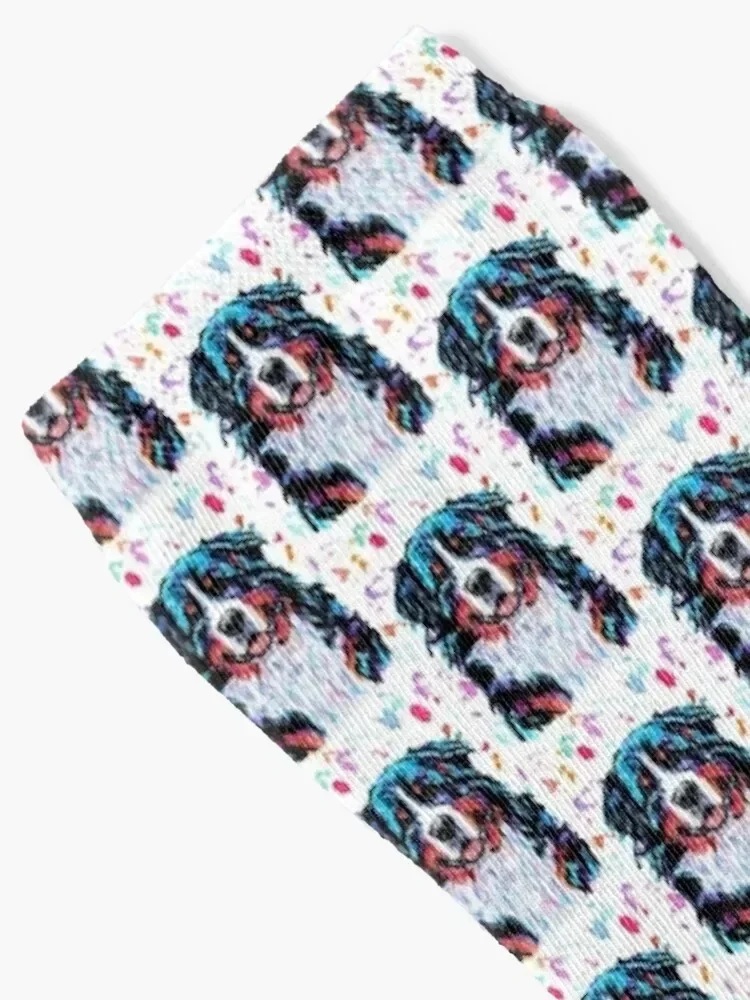 Watercolour Bernese Mountain Dog Socks heated japanese fashion snow luxe Boy Child Socks Women's