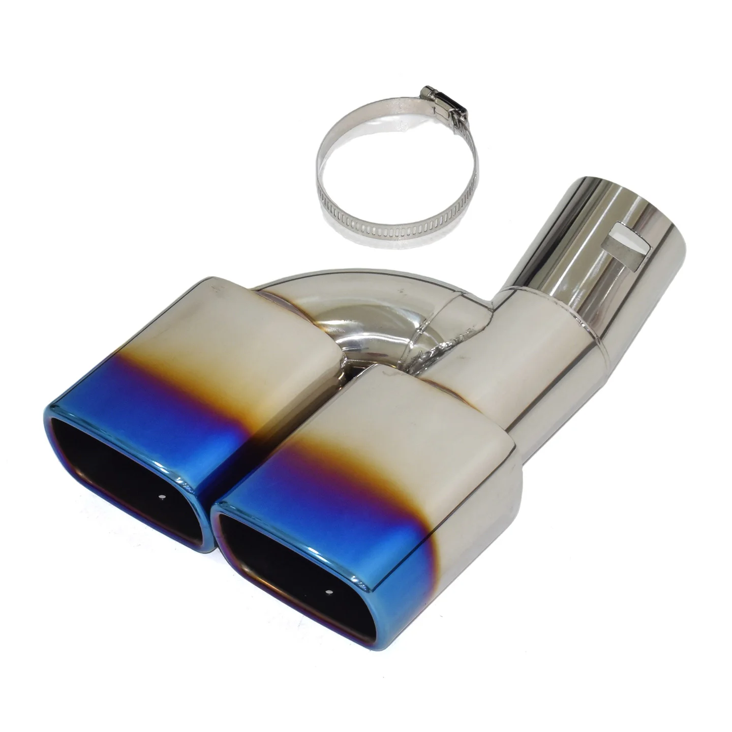 For Double Square Stainless Steel Exhaust Tips Nozzle Exhaust Pipe Modification for Toyota Noah/voxy/esquire80