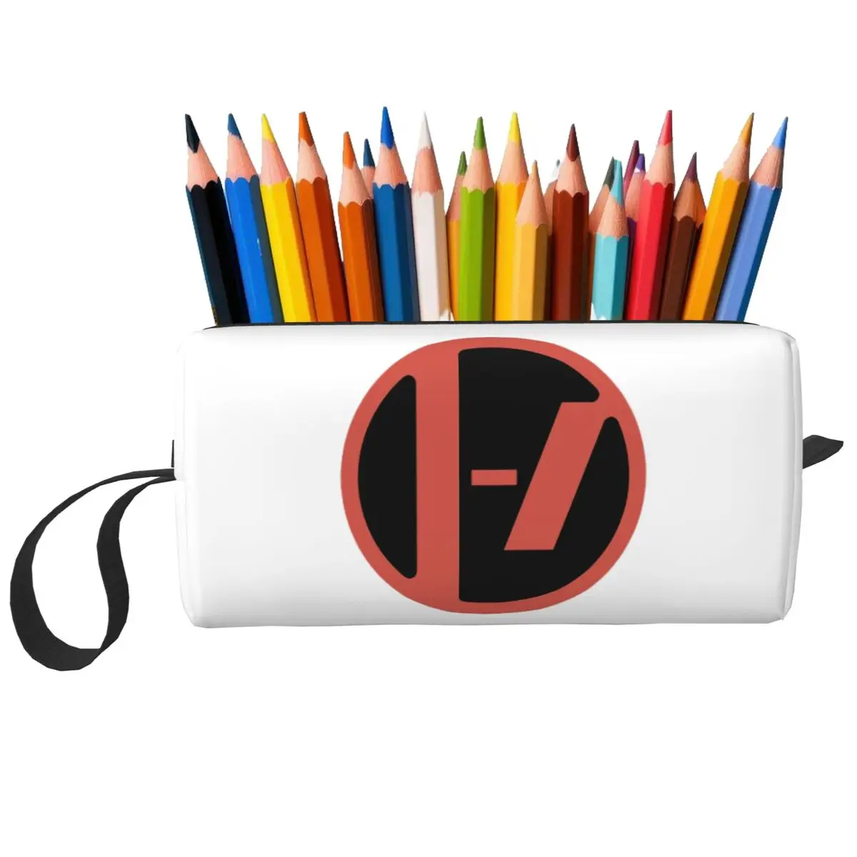 Circle Icon Logo Twenty One Pilots Rock Band Pencil Case for Kids Pen Box Pencil Bag Stationery Supplies Women Organizer Pouch