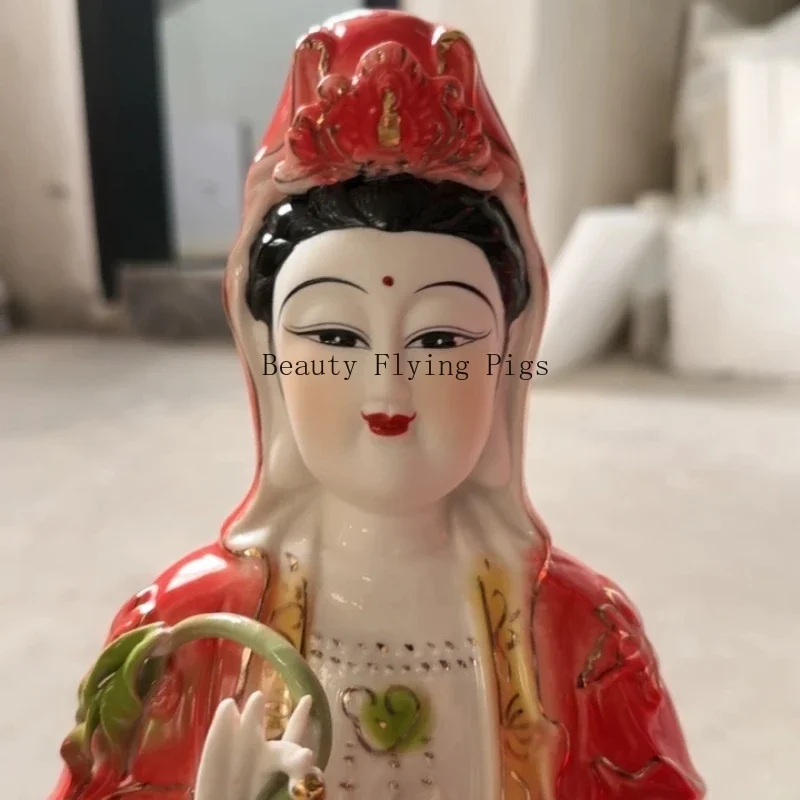 زخرفة قوانيين السيراميك الصينية تضمن معبد السلامة الديكور التضحية تأثيث المنزل الديكور الصلاة للميمون