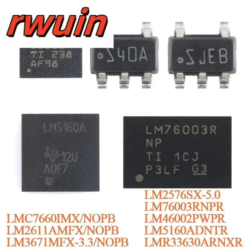 10pcs/1pc LM2611AMFX/NOPB SOT-23-5 LM2611AMFX S40A LM2611 1.4MHz Convert LM2576SX LMC7660IMX LM46002PWPR LM76003RNPRer Chip