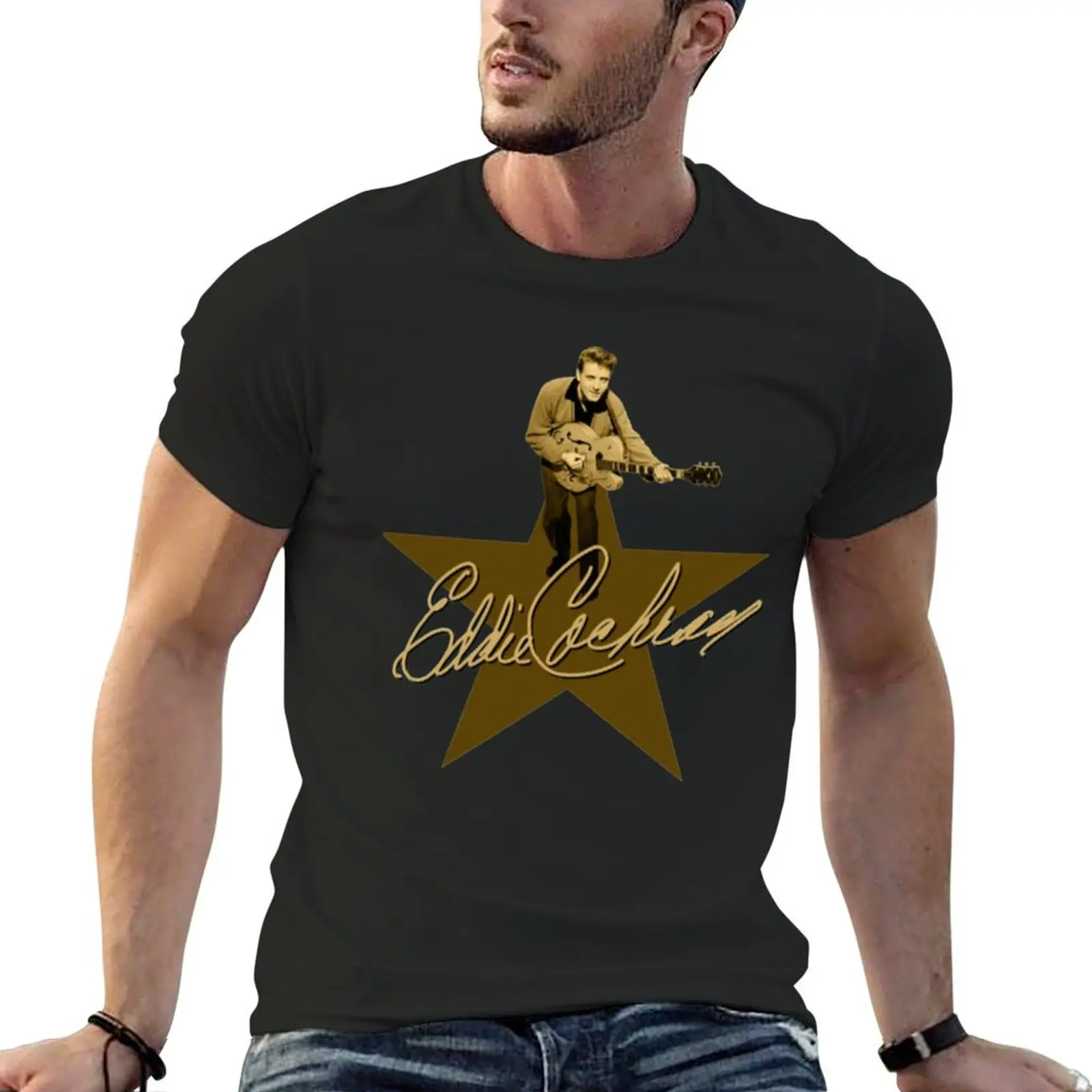 Eddie Cochran Eddie Cochran T-Shirt graphic shirts anime tshirt custom t shirt custom shirt Men's t-shirts