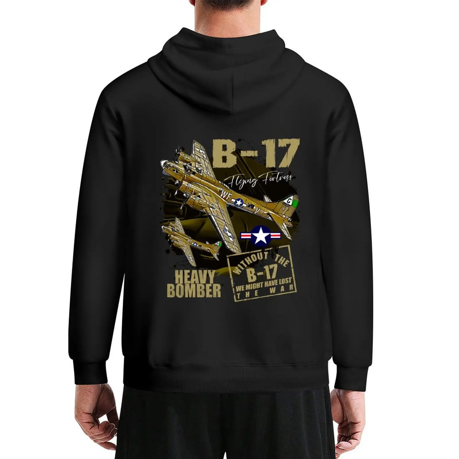 

B-17 Flying Fortress heavy us air force bomber Aircraft Hoodie clothes for men mens clothes anime clothes men's hoodies
