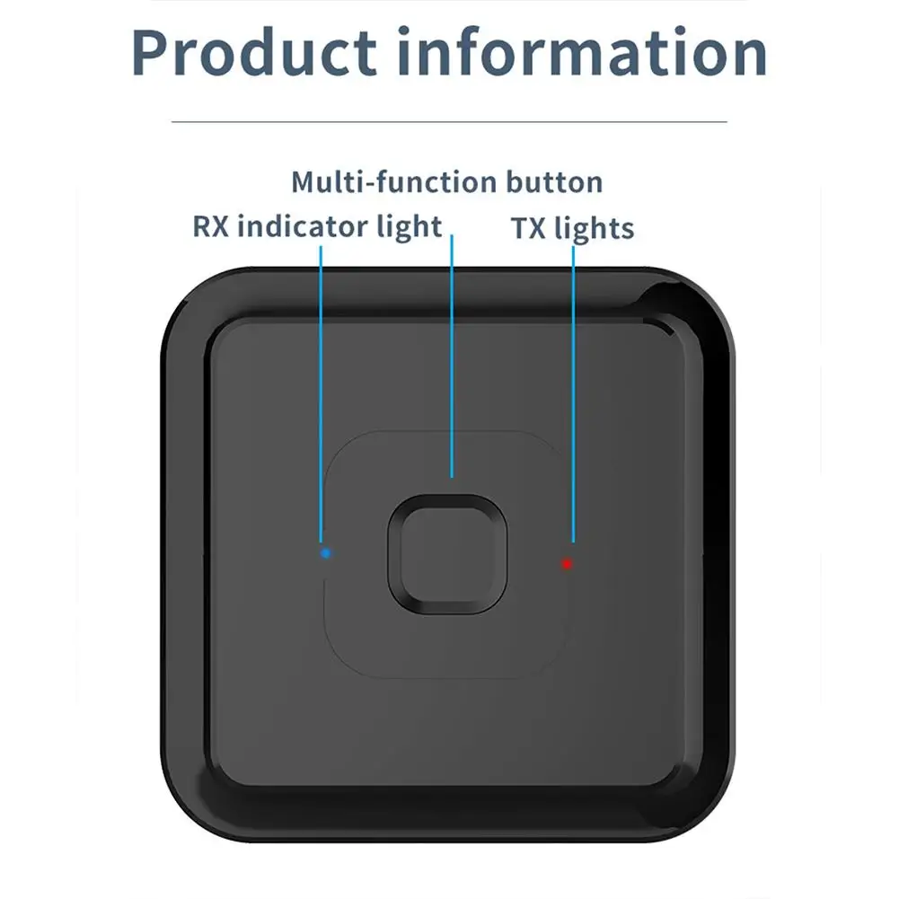 BT-22 Bluetooth 5.1 Receiver Transmitter 2- In-1 USB Audio Adapter With Mic Support Hands-free Voice Calling for Car Headphone