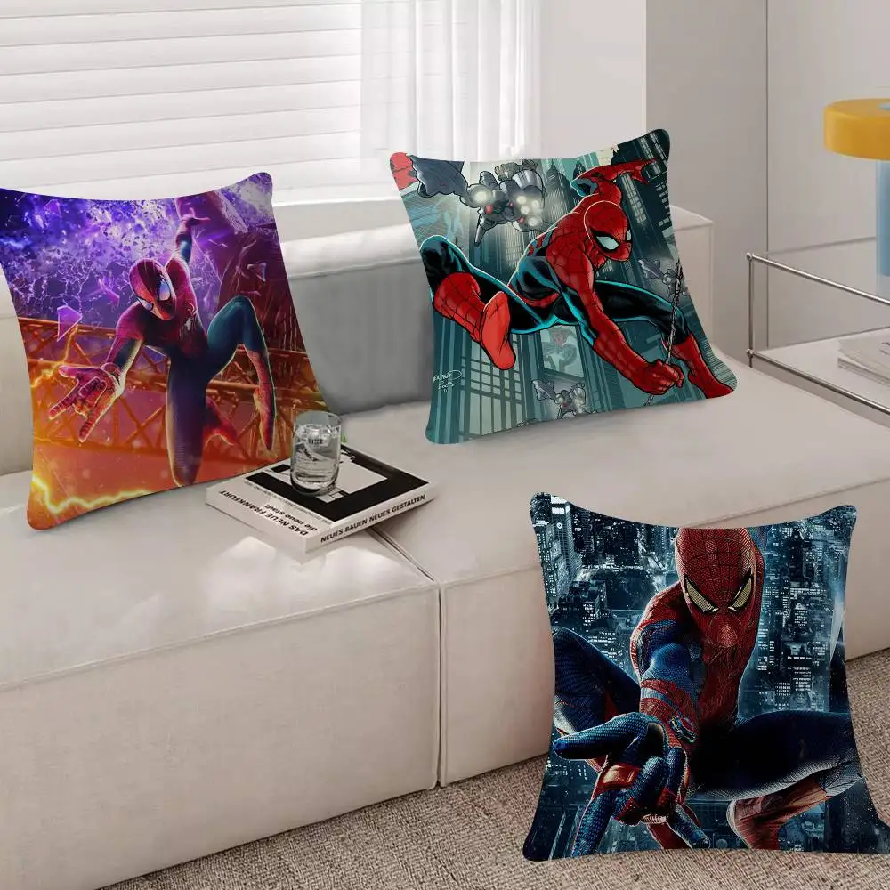 American Cartoon S-Spider 1pc Maple Design Cushion Cover Happy Autumn Harvest Decor Holiday Decorati Pillow Cover