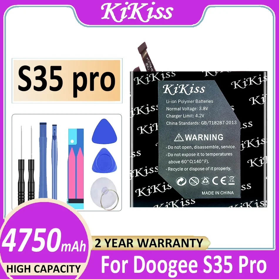 

KiKiss Battery BAT20M154350 4750mAh For Doogee S35 Pro Bateria