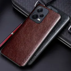 Luxury leather Case for Xiaomi Redmi Note 12 Pro Plus Turbo 12S 5G 4G Business solid color Soft TUP&Hard PC Phone Cover Funda