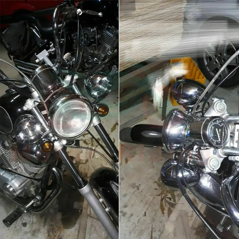 Motorcycle Headlight LED Two Sides Light Universal Motorbike Fog Lamp White Super Bright Motorcycle Accessories High-quality image 5