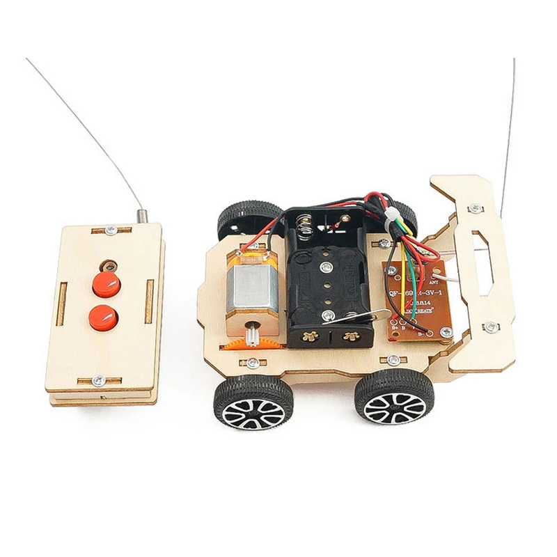 Toy Brick Selfassembling Car Educational Scientifi Carro De Brinquedos Carritos De Juguete Diy Wooden Toy Remote Toy Car