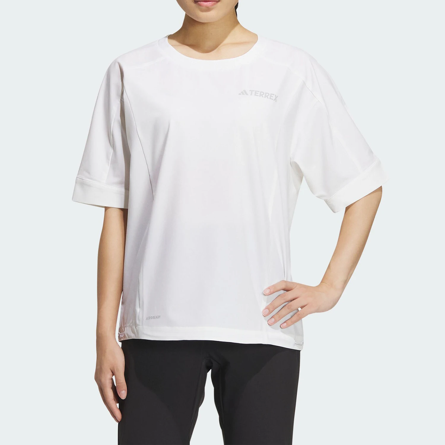 

Adidas Authentic Outdoor Breathable Women's Casual Sports Loose Short Sleeve T-Shirt IX0115