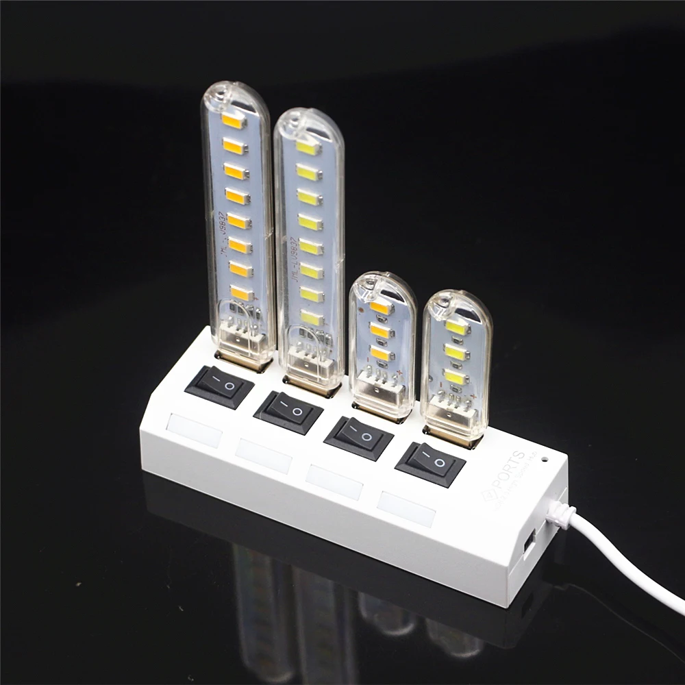 

SMD 5630 5730 Laptop Warm White 8LEDs 3LEDs LED Bulb Book Light USB Night light Reading Book Lamp USB LED Lights