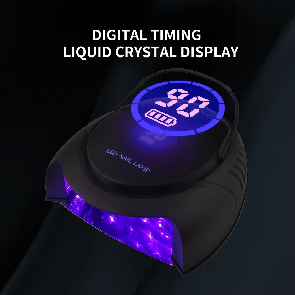 Popular Cordless and Rechargeable uber Uv/led Nail Lamp 72w Gold Nail Gel Polish Dryer Machine Led Lamp for Acrylic Nails