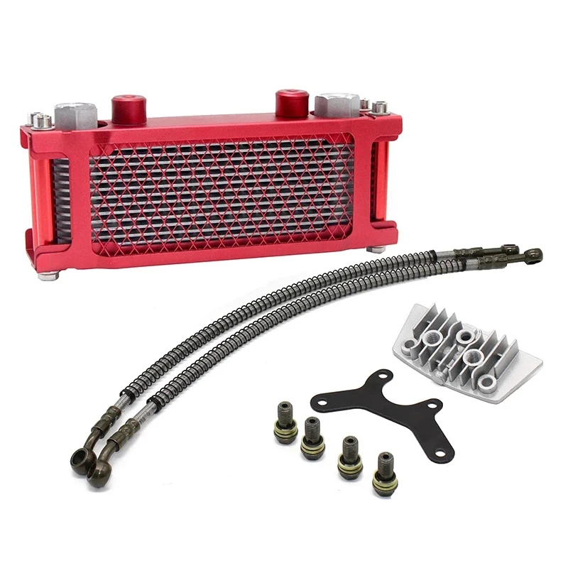 Motorcycle Oil Cooling Cooler Radiator Oil Cooler Set For Chinese Monkey Made70cc 50cc 90cc 110cc 125cc 140cc Horizontal Engine