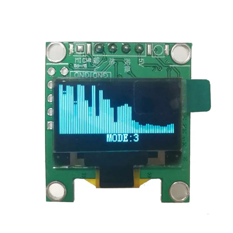 Mini 0.96 Inch OLED Music Spectrum Display Analyzer MP3 PC Amplifier Audio Level Indicator  Rhythm  VU METER