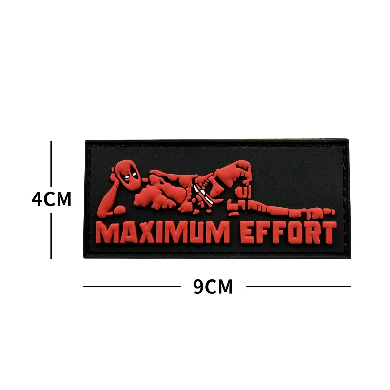 Marvel Universe Superhero Deadpool Anime Armband Thorn Soft Glue on Deadpool Magic Stickers Clothing Velcro Patches Decoration