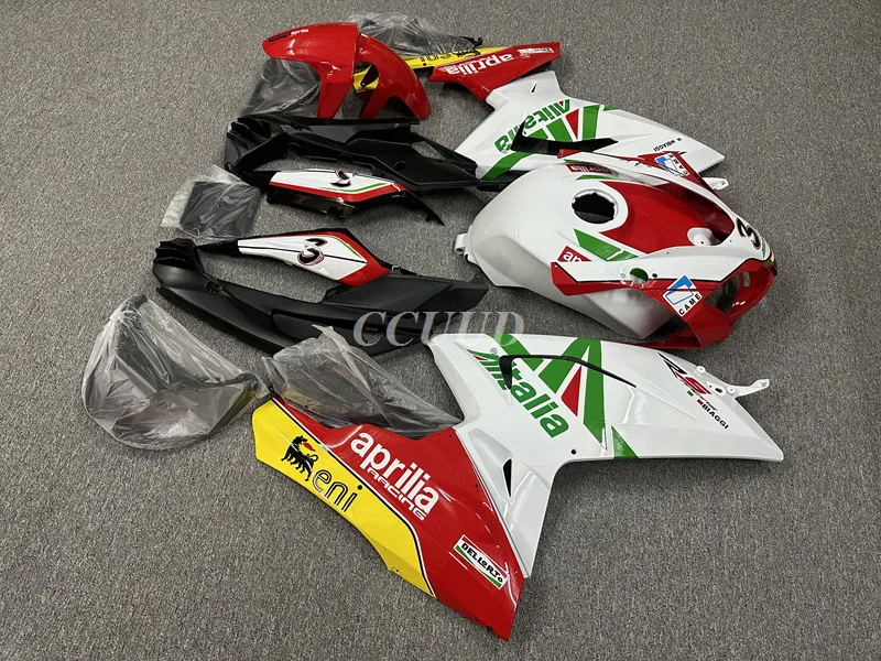 4Gifts Nuovo ABS Kit carene moto adatto per Aprilia RS125 06 07 08 09 10 11 RS 125 2006 2007 2008 2009 2010 2011 Rosso Verde