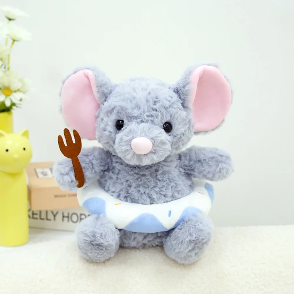 

PP Cotton Chef Shaped Mouse Plush Doll Fluffy Soft Mouse Plush Toy Interactive Collection Mouse Chef Stuffed Dolls