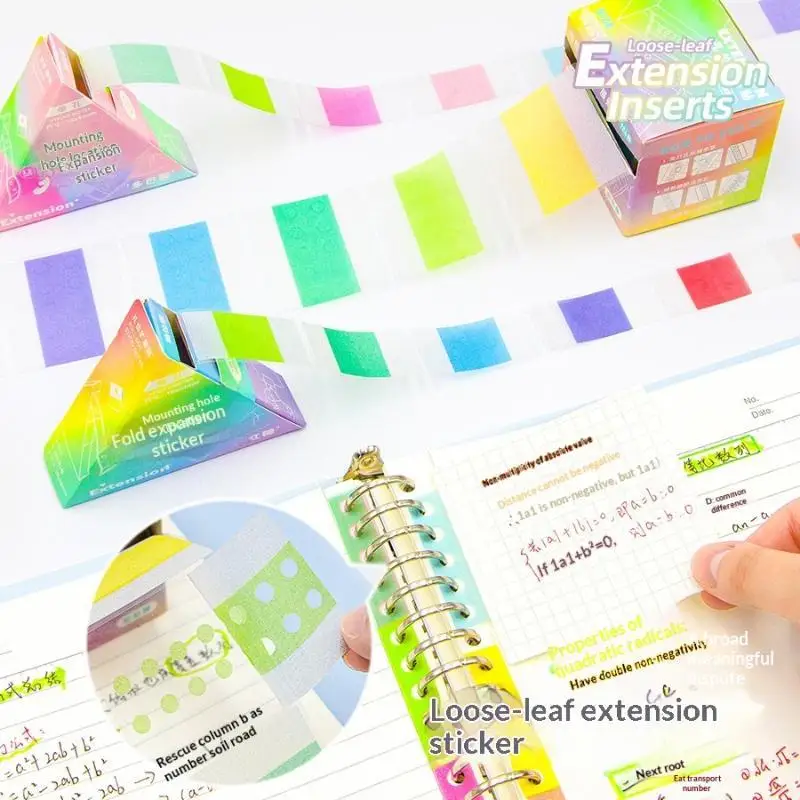 Pearl Hole Expansion Reinforcement Stickers Self-Adhesive Durable for School Notebook Binder Planner Office Document Protection