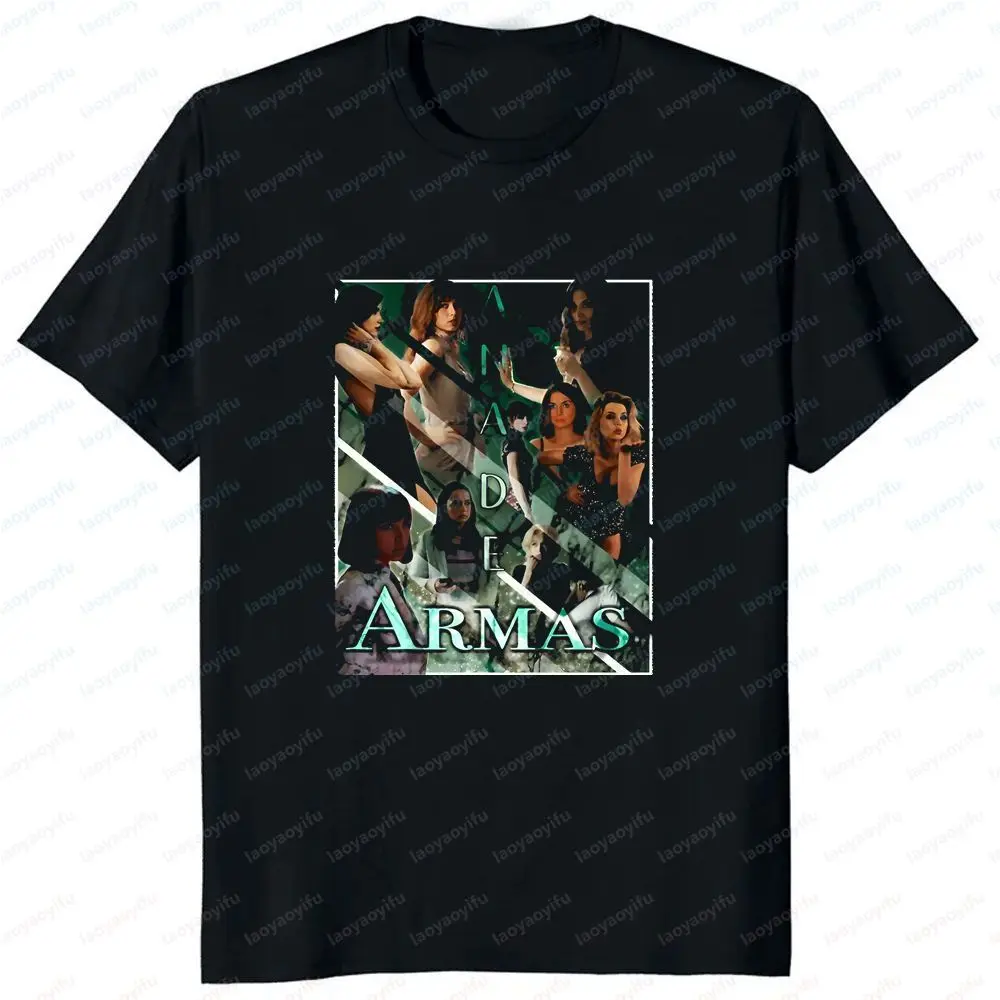 Ana De Armas - Unique Adult Humorous Casual Trendy Multi-Purpose Men's and Women's Round-neck T-Shirt