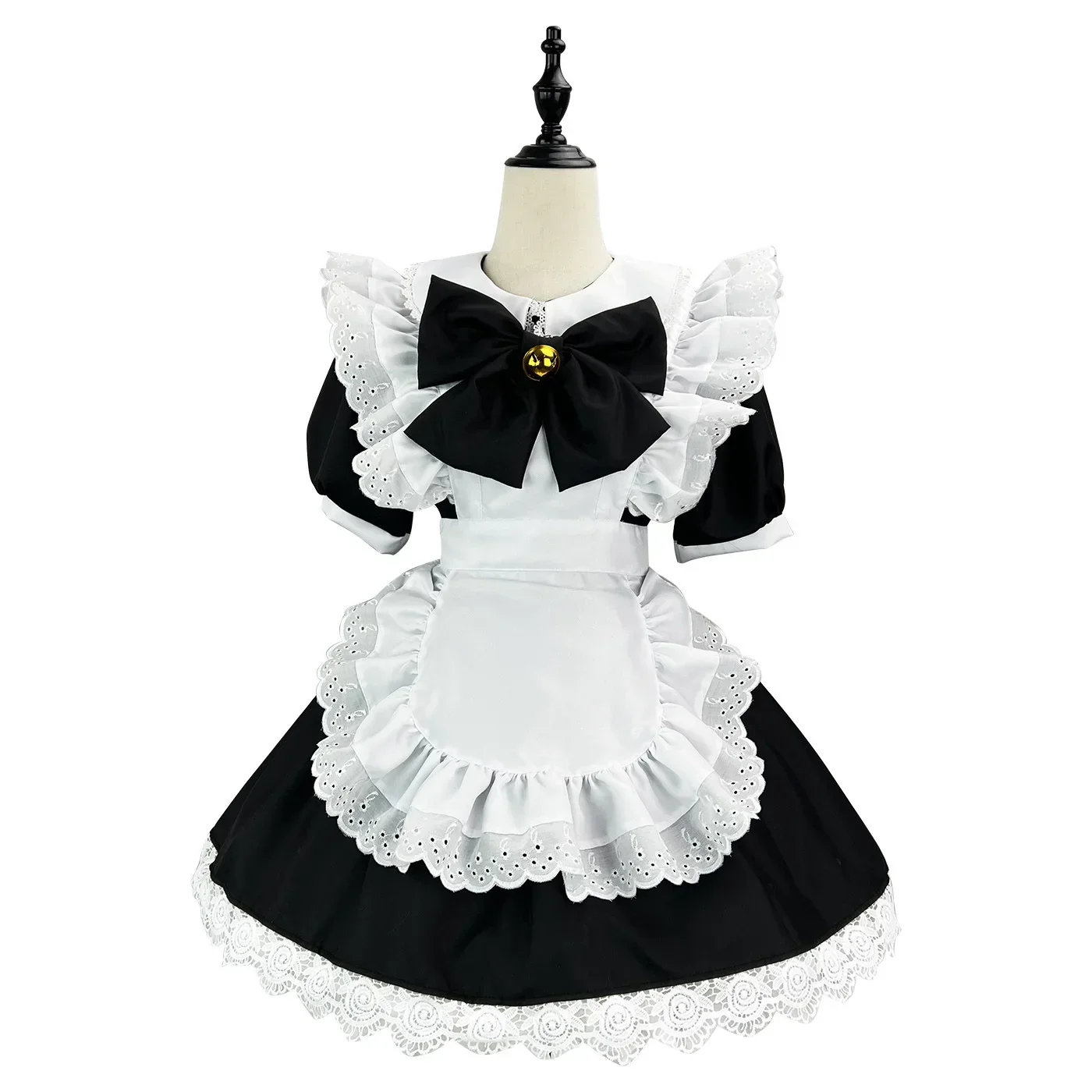 

Black Cute Lolita Maid Dress Costumes Cosplay Bunny Girl Maid Dress Suit For Waitress Maid Party Stage Costumes