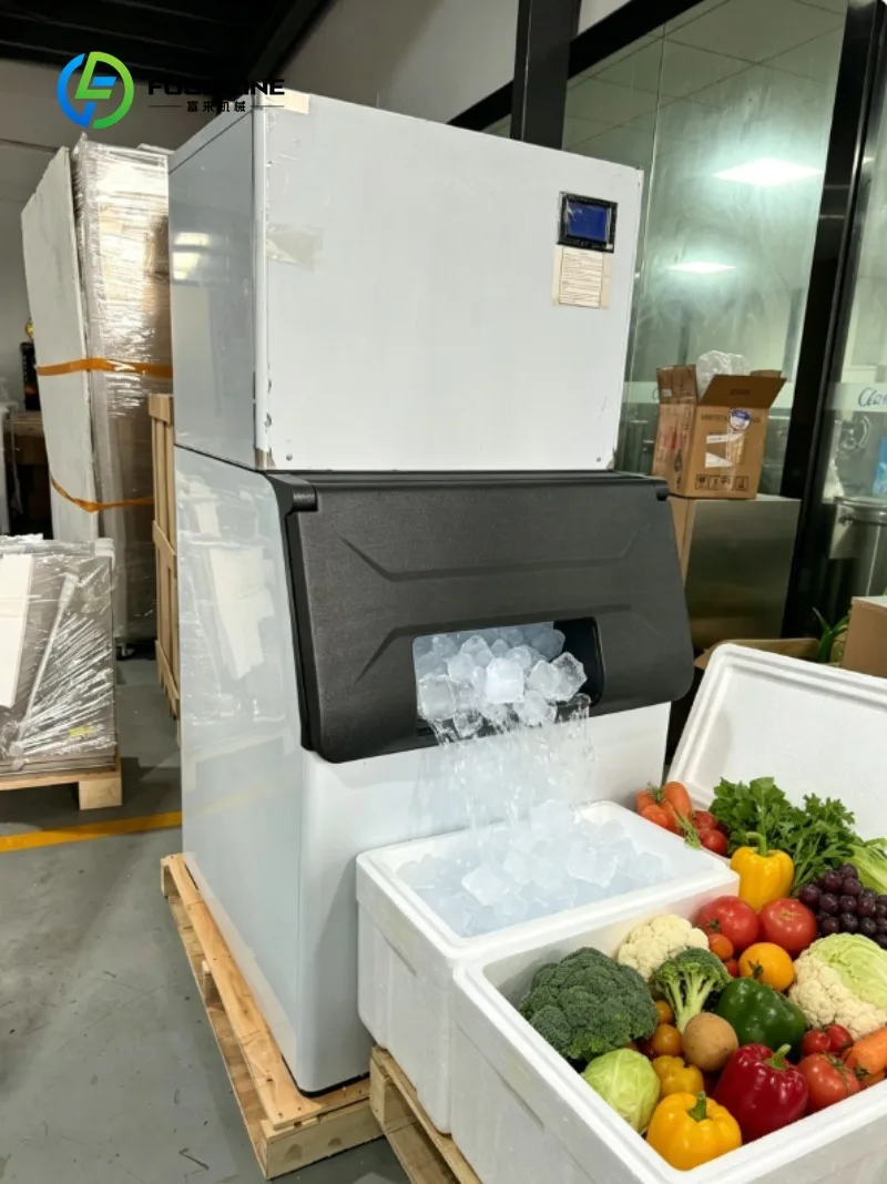 

Custom Ice Maker Commercial Ice Cube Machine Stainless Steel Ice Maker for Restaurant Bar Hotel Beverage Cooling Unit