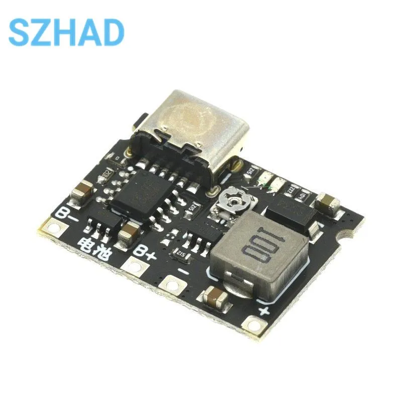 3.7V To 9V 5V 2A DC-DC Step Up Boost Module 18650 Lithium Battery Charging Discharging Board Type-C DC Booster Converter Module