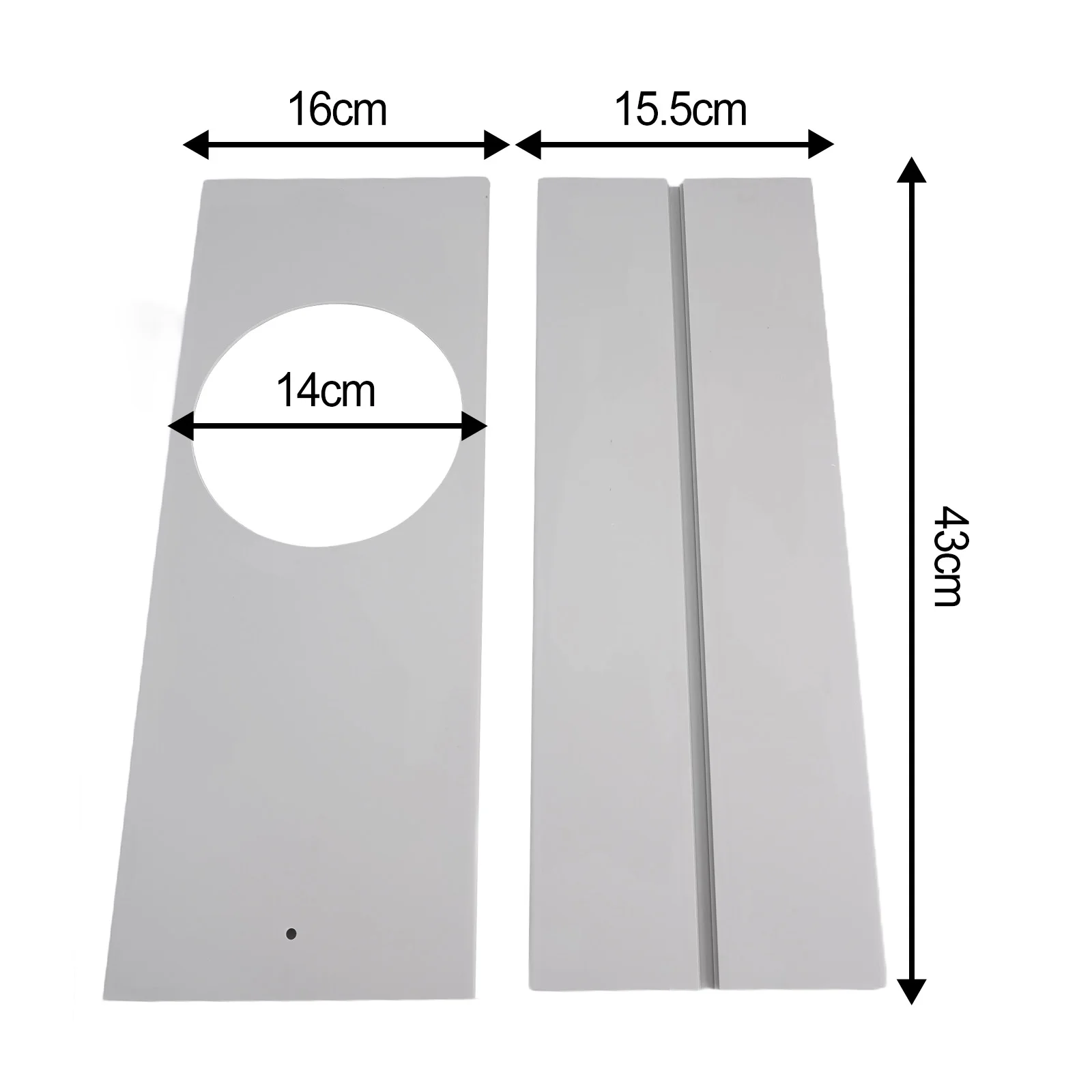 Defletor de vento selado do condicionador de ar móvel, faixa telescópica ajustável, HVAC Systems Parts, 2 pcs, 3 pcs, 4pcs