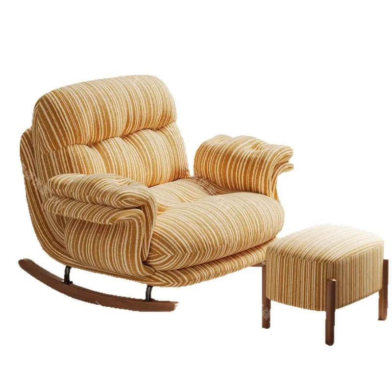 

Rocking reclining chair Rocking chair, fabric art living room balcony antique reclining and sleeping rocking chair