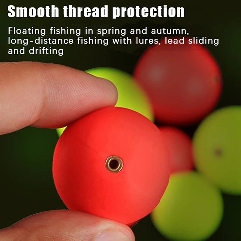 10Pcs EPS Float Ball Foam Ball Eye-catching Beans Hard Fishing Float Buoyancy Ball Outdoor Floating Fishing Tackle 15mm-36mm