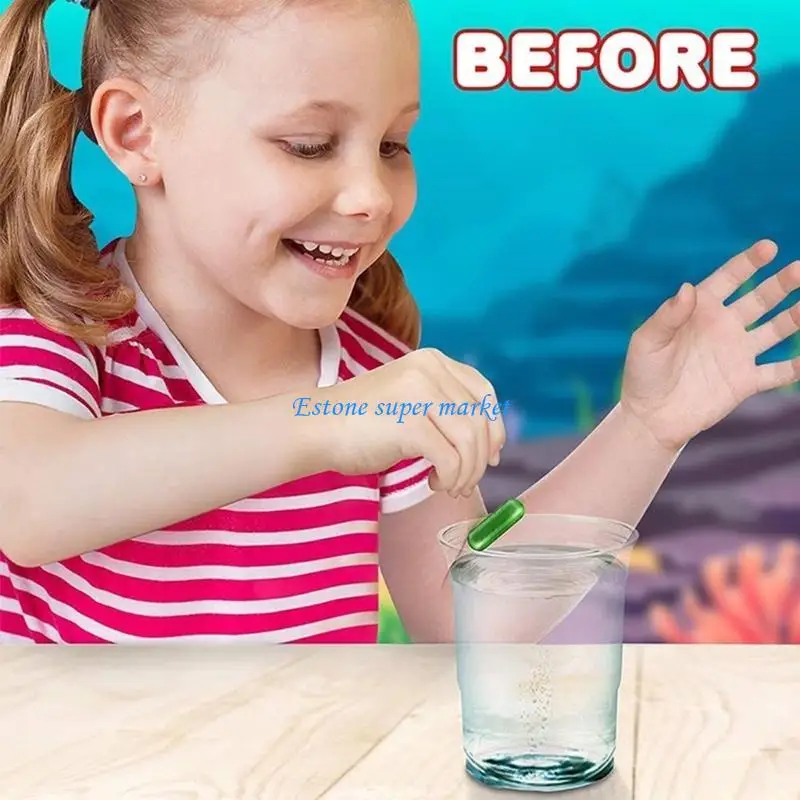 

090b набор из 12 экзотических магических игрушек мягкая пена когнитивная расширяющаяся таблетки животных Волшебство