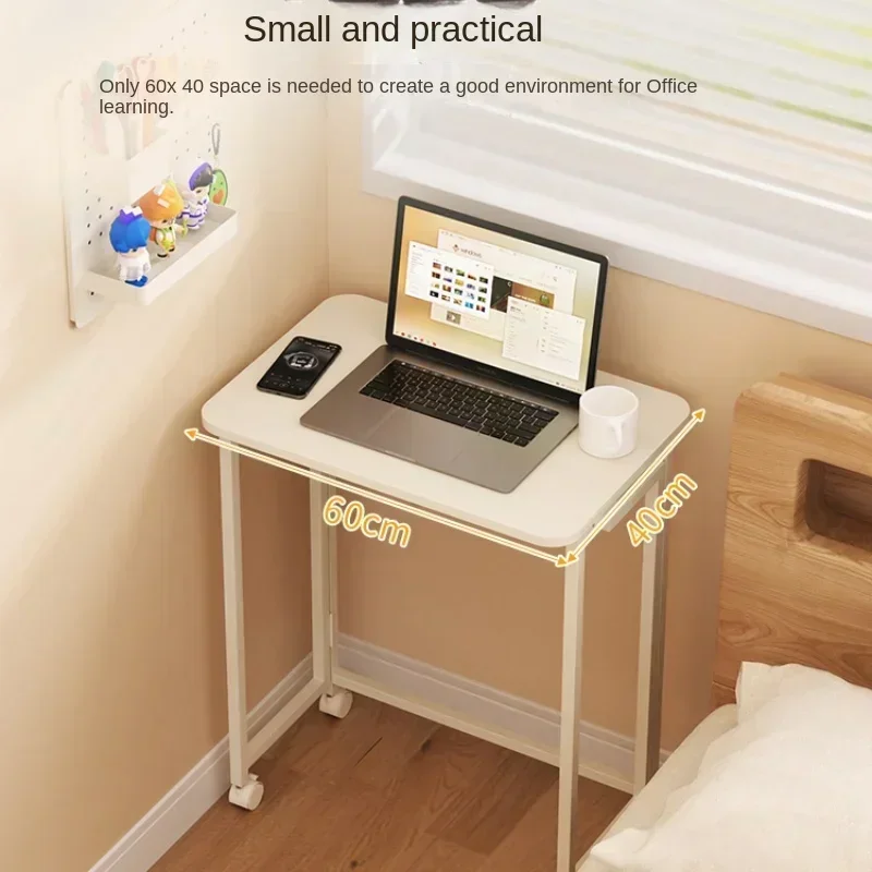 Folding desk for study, family bedroom, bedside small table, simple foldable study desk, movable computer desk