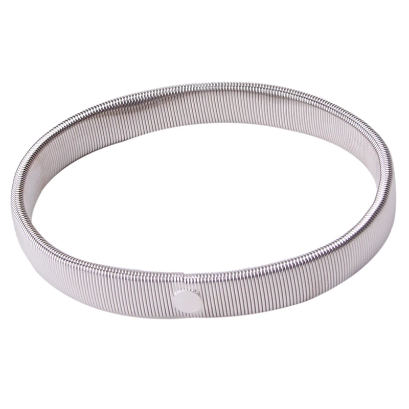 Popular Bracelet Jewelry Unisex Punk Solid Elastic Bracelet Metal Sleeve Hoop Springs Steel Wire Armband Bracelet Perimeter 26cm