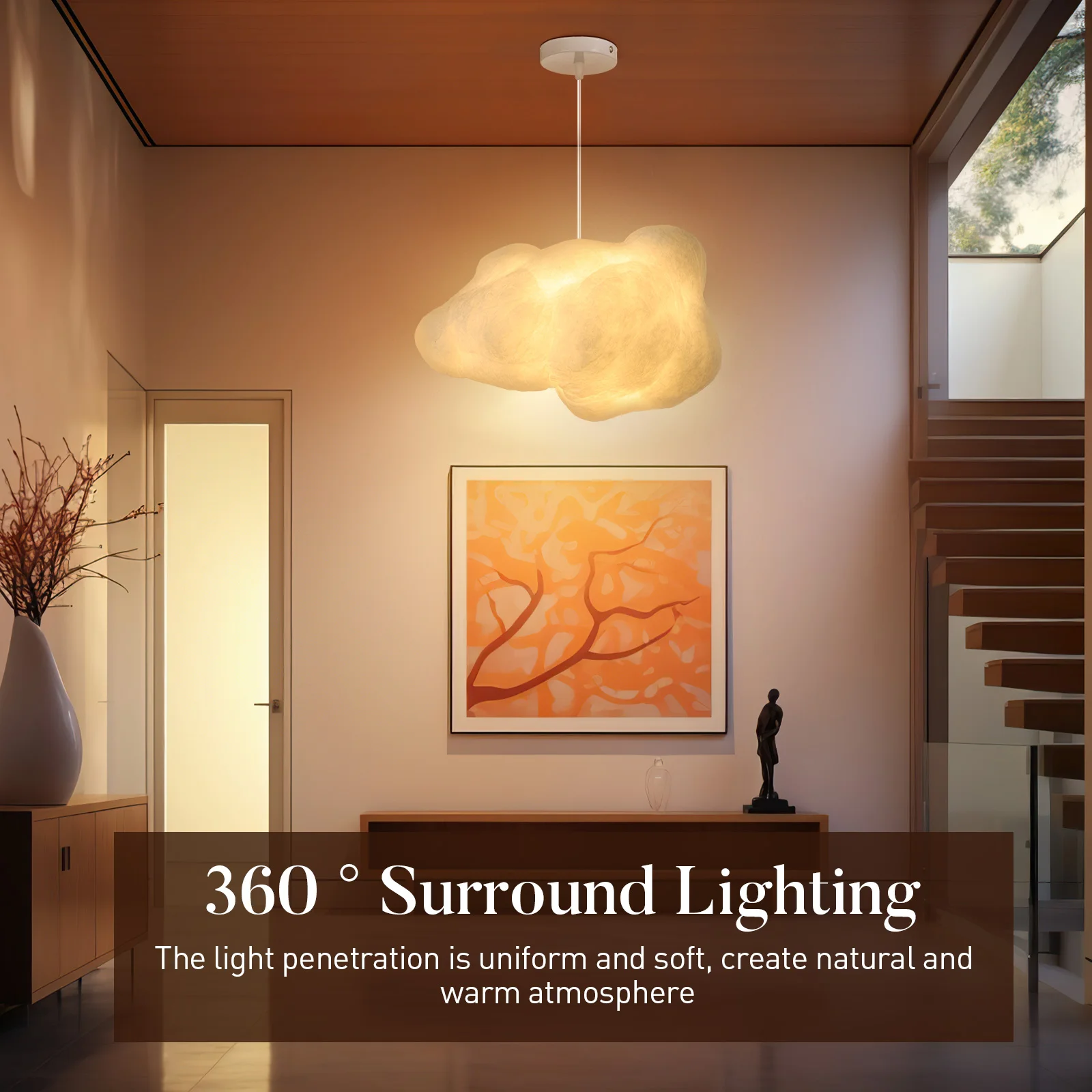 LED Pendant Lamp Cloud Ceiling Light Fittings Ceilings Lighting for Bedroom Decorative Shades