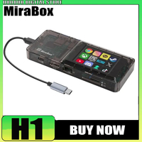 Mirabox H1 Visual Docking Station 8-in-1 Type-C Network Port Docking Station with Console Custom Button TF/SD Card Reader Gifts