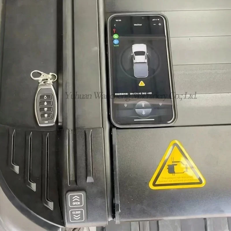 Pickup Truck Single Cap Aluminum Electric Tonneau Cover Tonneau Cover Bed Retractable Roller Lid For Great Wall Poer 2016 - Image 2