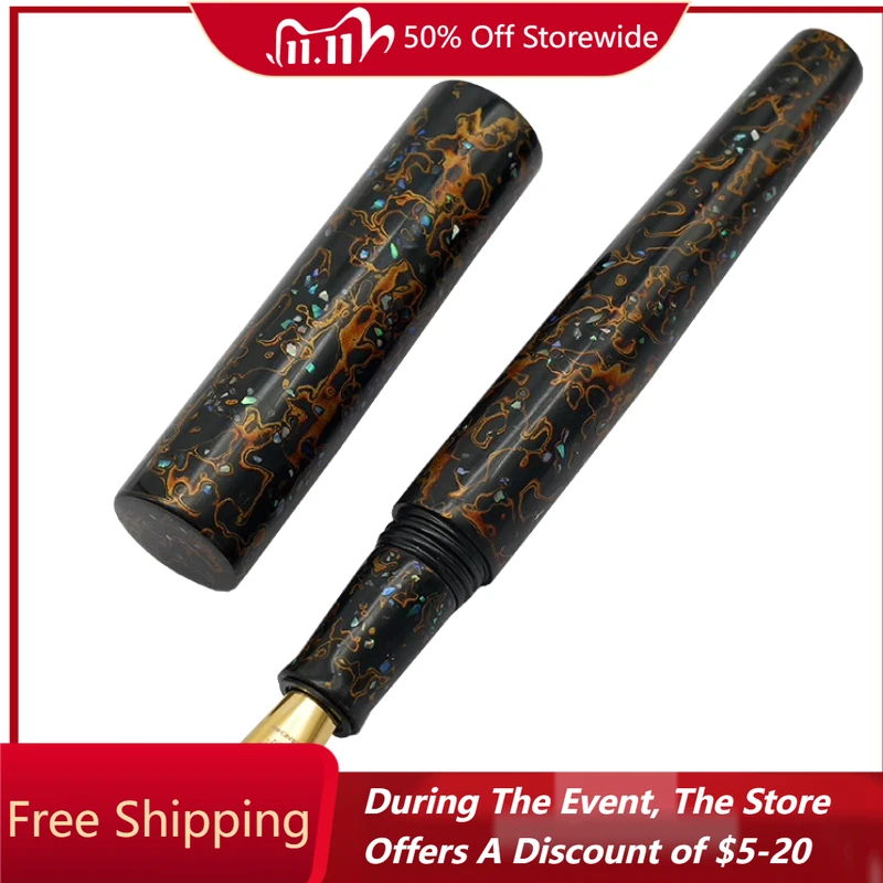 

Новая перьевая ручка Wancher из черного дерева с ручным управлением JOWO, импортированная из Германии EF F M 0,38 0,5 0,7 мм, перо для каллиграфии, канцелярские принадлежности