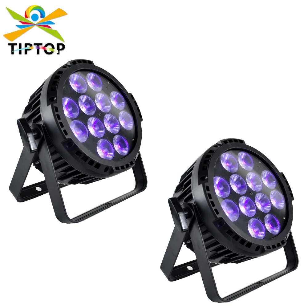 

Outdoor Waterproof LED Par Lights 12x18W RGBWA UV 6in1 LED Light DMX Control Stage Light DJ Equipment Disco Lighting for Party