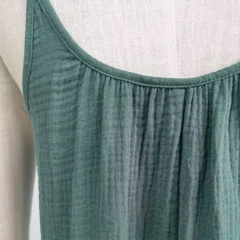 Vestido sem encosto feminino, elegante robe feminino, longo, solto, monocromático, casual, streetwear, 100% algodão, verão