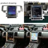 Jaguar XF 2008-2015 용 2Din 차량용 GPS 네비게이션 Android 차량용 라디오 자동 스테레오 수신기 멀티미디어 플레이어 헤드 유닛 3