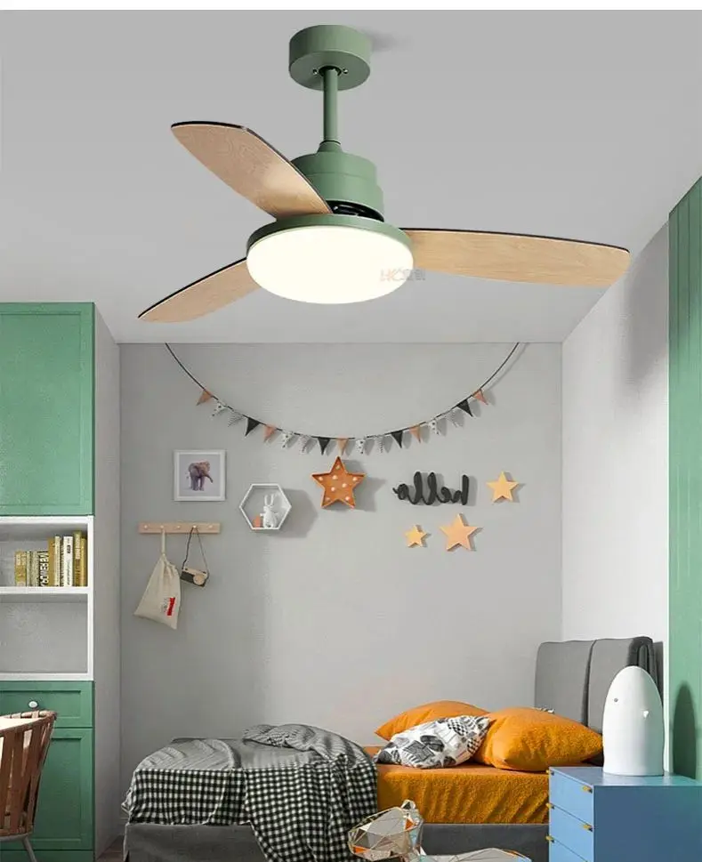 Ventilador de Teto Nodic com Luzes, Controle Remoto, Motor DC Silencioso, Ventiladores de Teto para 85-265V