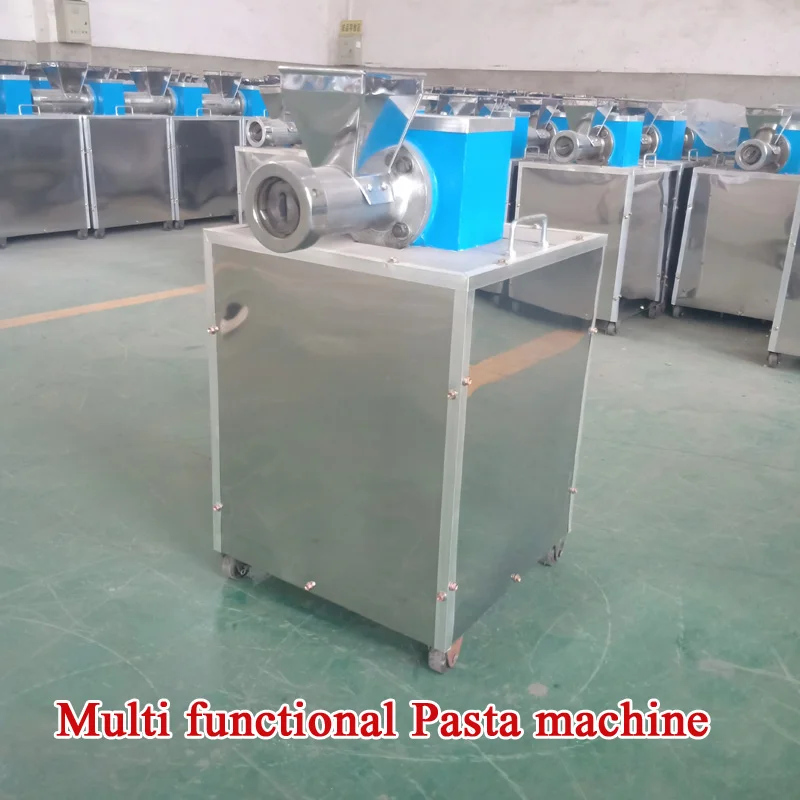 Electric Screw Spaghetti Pasta Extruder Making Machine Macaroni Spaghetti Process Machine Automatic Hollow Pasta Noddle Maker