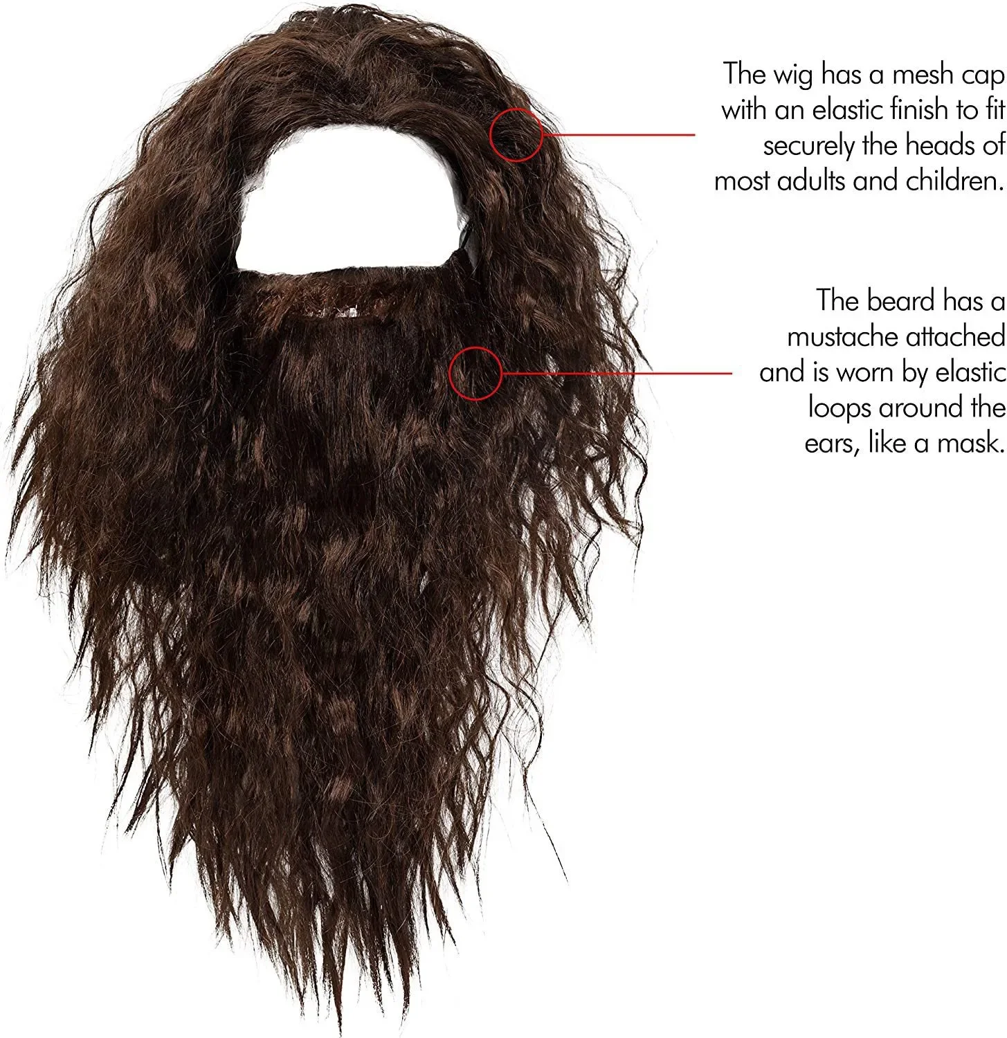 예수 가발 및 수염 긴 세트, 다크 브라운 종교 성서 남성용 멋진 원피스 액세서리, 도매 가격 코스프레 애니메이션 파티 가발