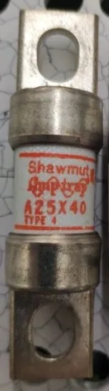 Ferraz Shawmut A25X40-4 40A 250V / A25X35-4 A25X45-4 A25X50-4 A25X55-4 A25X60-4 aR Fuses