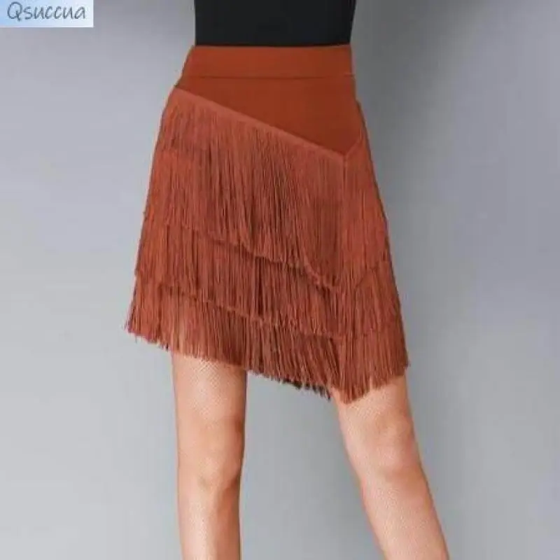 Nieuwe Latin Dance Rok Practice Kostuum Dames Volwassen Rok Rok Rok Broek Wedstrijd Danskostuum