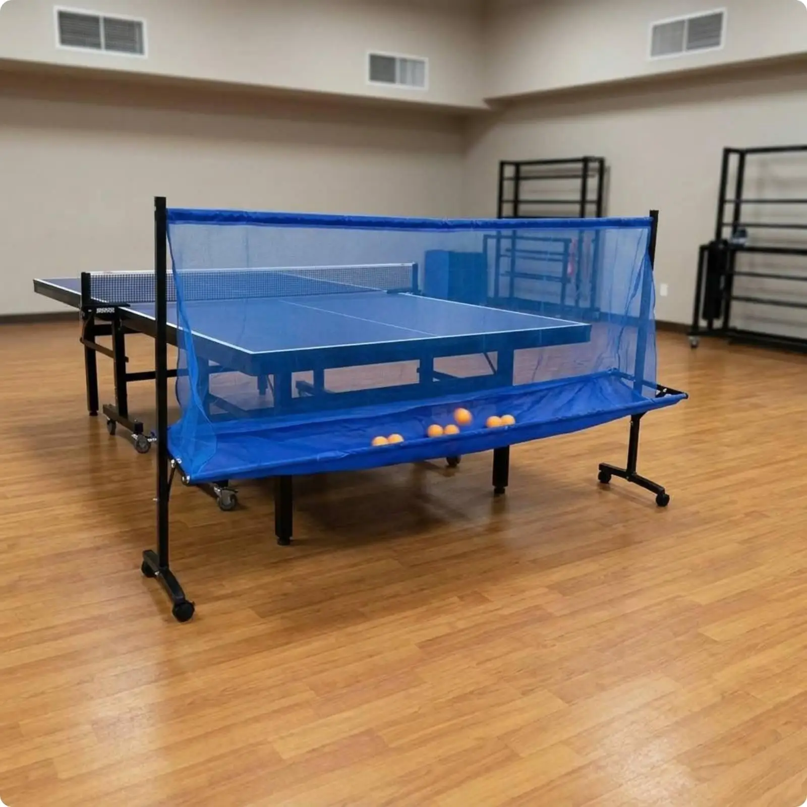 Table Tennis Ball Collector Foldable Frame Table Tennis Return Net areaSaving